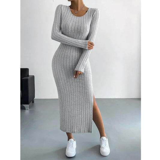 Mia Dresses Fall Winter Casual  Long Dresses