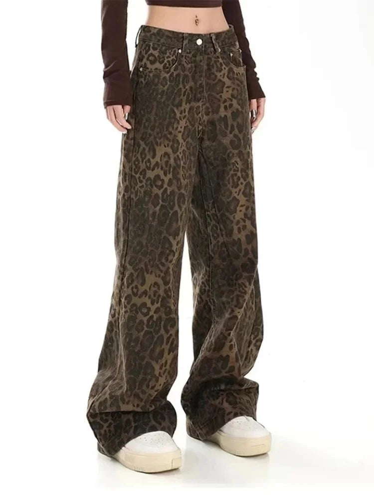 Tasha Hip Hop Leopard Jeans