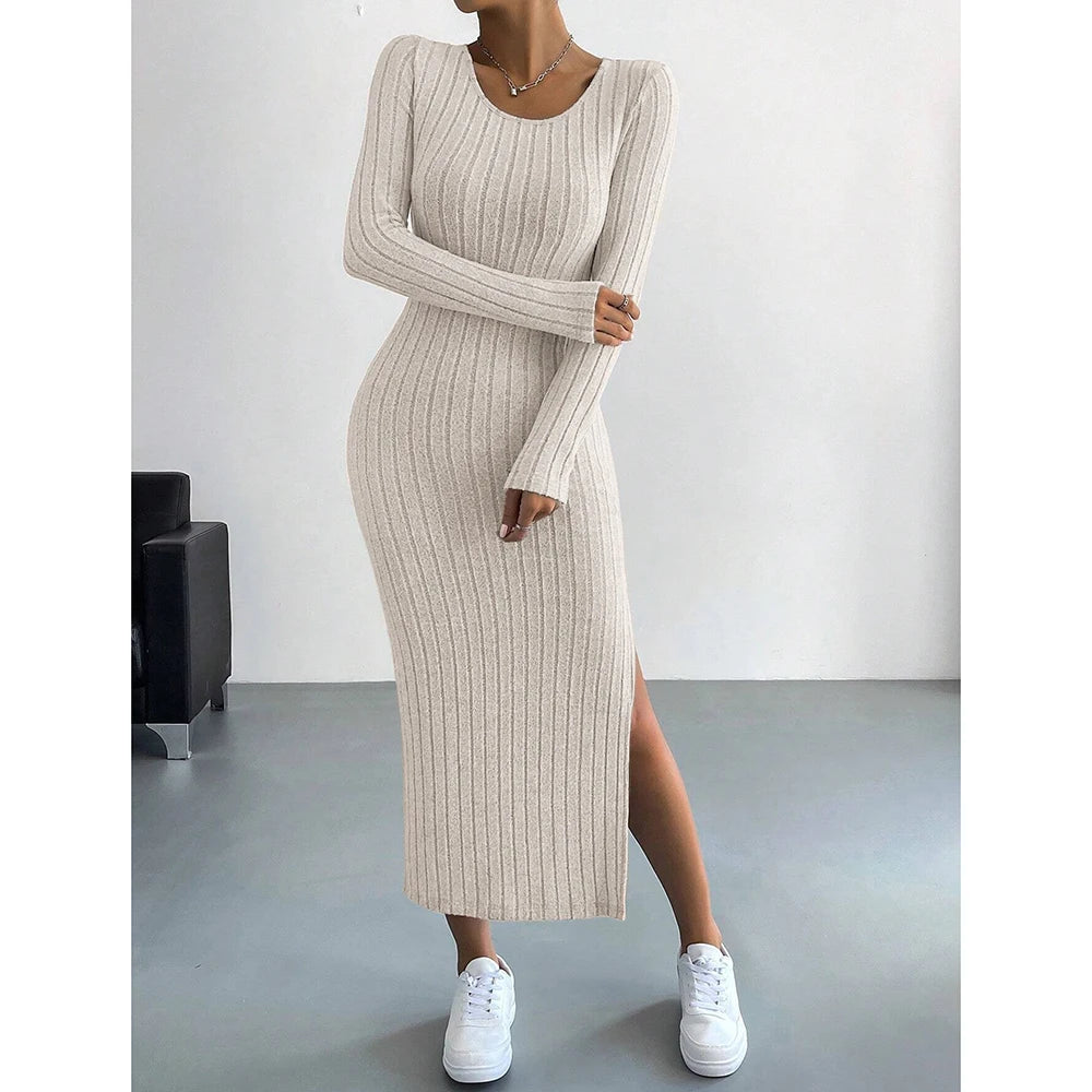 Mia Dresses Fall Winter Casual  Long Dresses