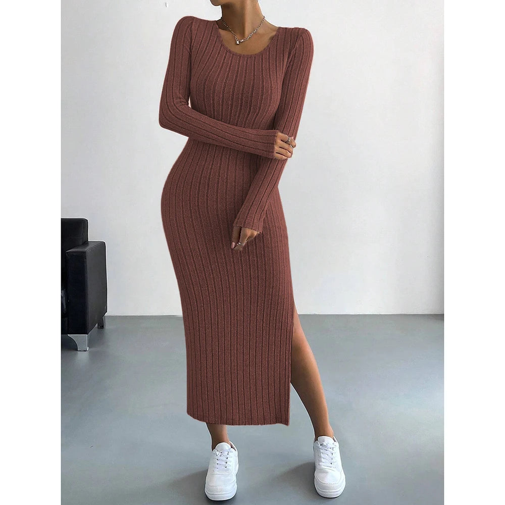 Mia Dresses Fall Winter Casual  Long Dresses