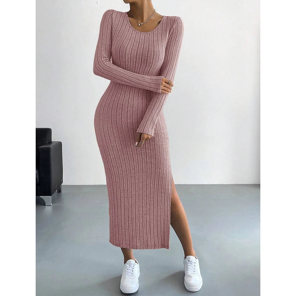 Mia Dresses Fall Winter Casual  Long Dresses